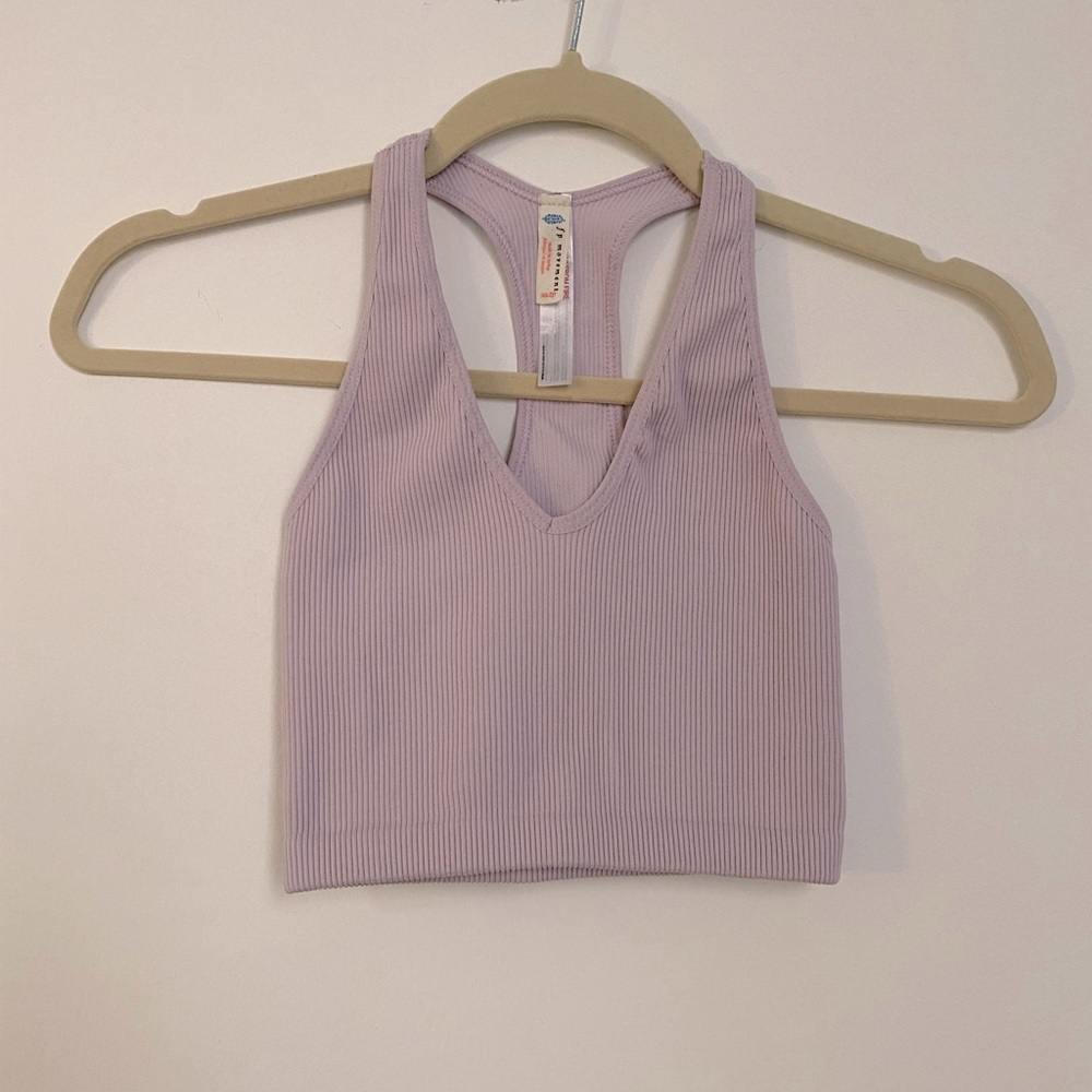 NWOT Free People lilac crop top/ bra top